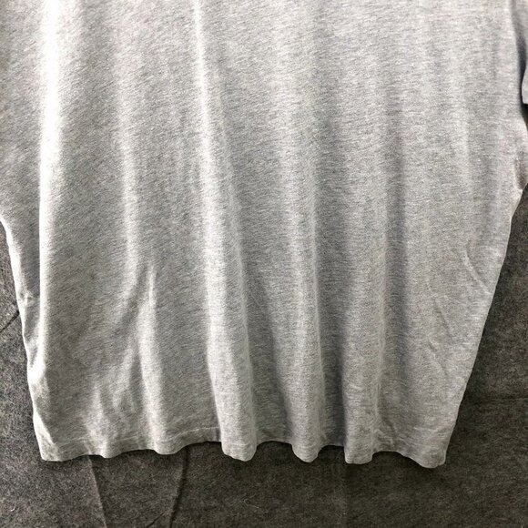 Polo Ralph Lauren Short Sleeve T Shirt Mens XL Gray Crewneck Navy Blue Pony Logo - Picture 4 of 7